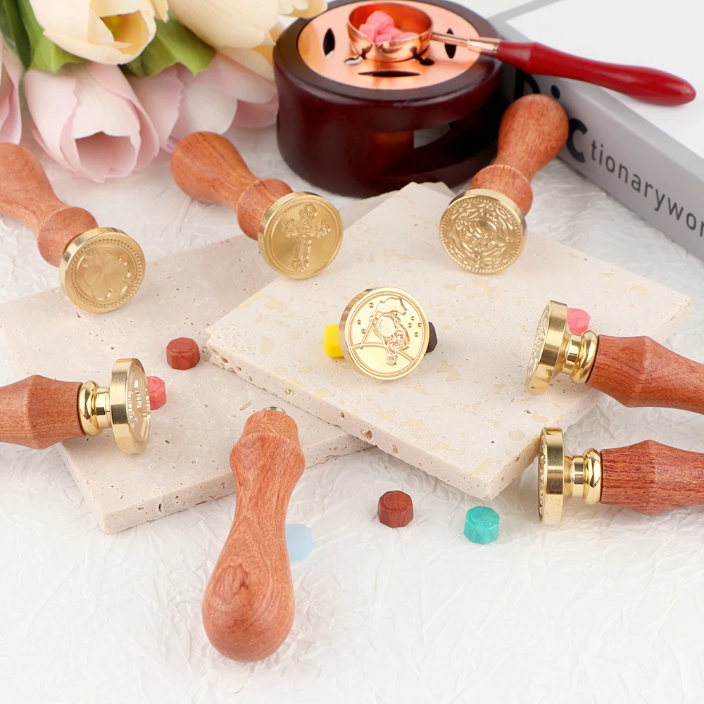 Conjunto de carimbo de cera, 1 - Wax Seal Stamp Set avaliação e preço