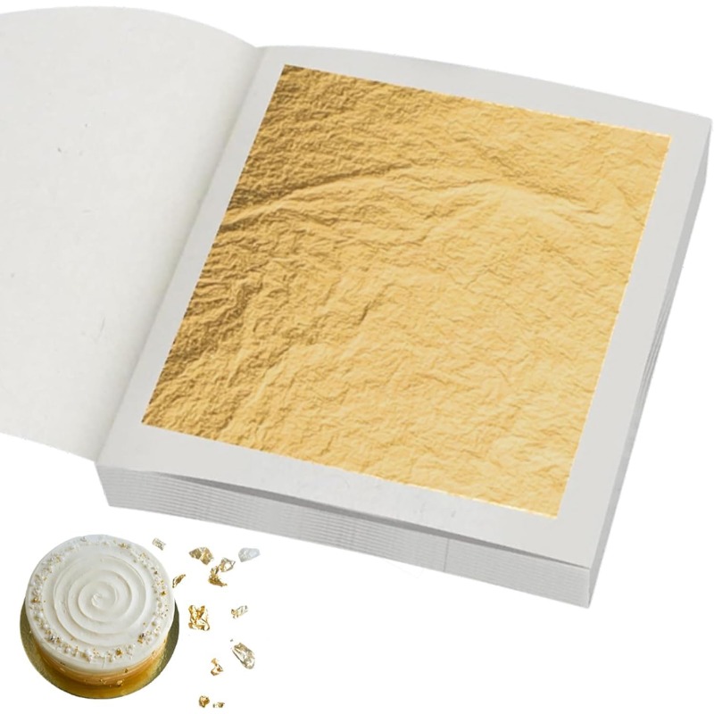 Folhas de Ouro 24K Reais em 3  - Ink Blotter Paper avaliação e preço