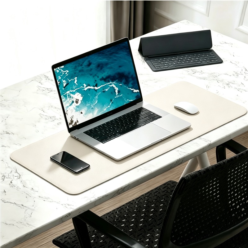 1 unidade de tapete de rato gr - Leather Desk Pad avaliação e preço