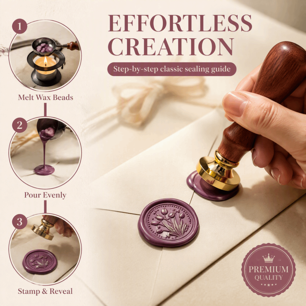 Conjunto de 20 Peças de Selos  - Wax Seal Stamp Set avaliação e preço